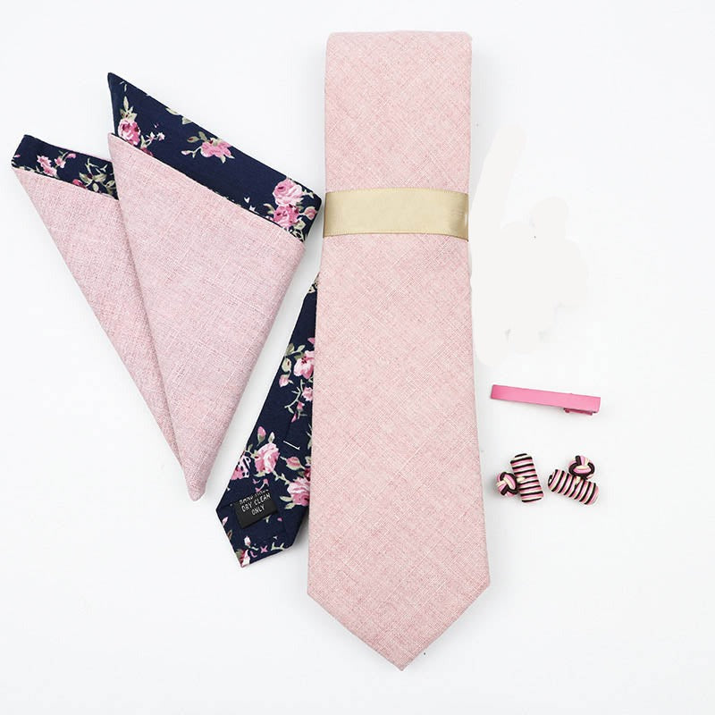 The Baby Pink Tie Set - Jack and Miles 