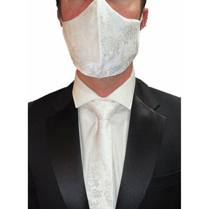Snow White  Floral Silk Tie and Mask - Jack and Miles 